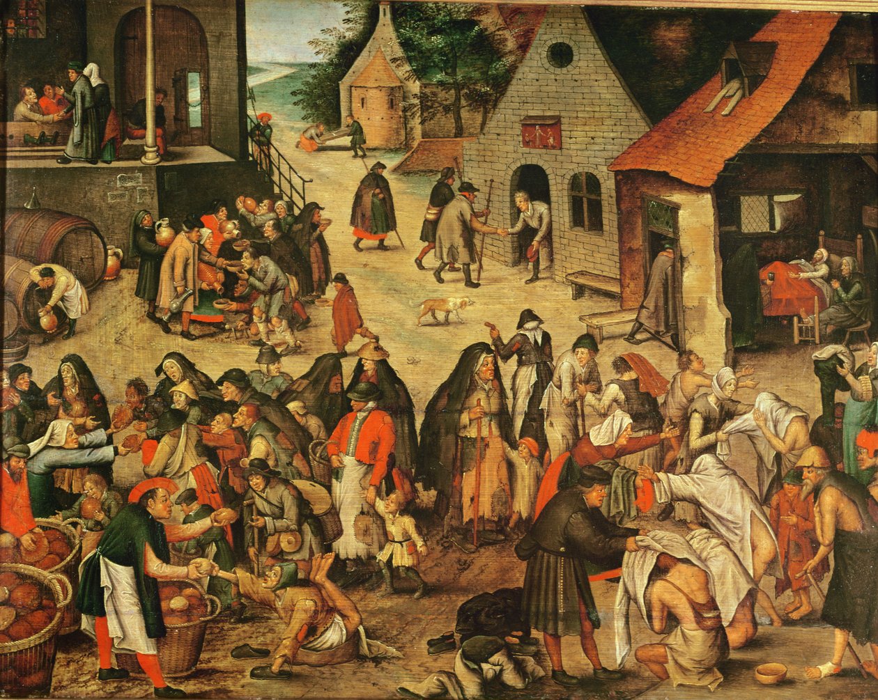 Werken van Barmhartigheid door Pieter Brueghel the Younger