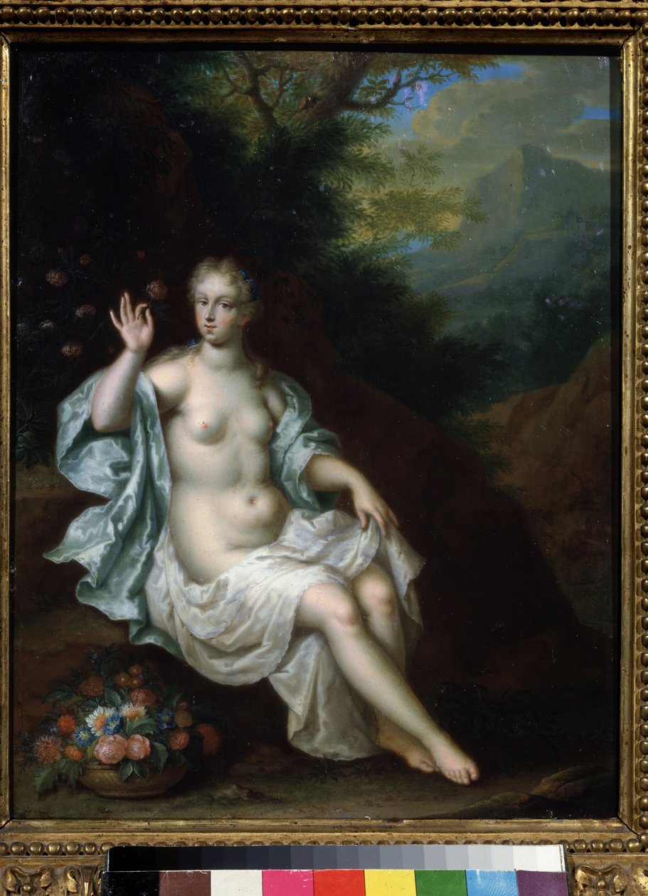 Portret van de nimf Flora door Pieter Borm