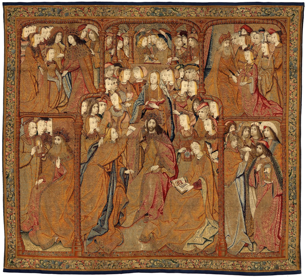 Triomfen van de Moeder Gods of Panos de Oro, ca. 1500-02 (tapijt) door Pieter (attr. to) Coecke van Aelst