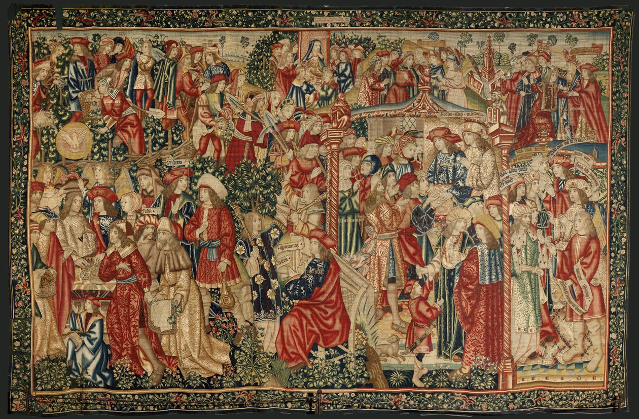 De gelijkenis van de arbeiders in de wijngaard, ca. 1500 (wandtapijt) door Pieter (studio of) Coecke van Aelst