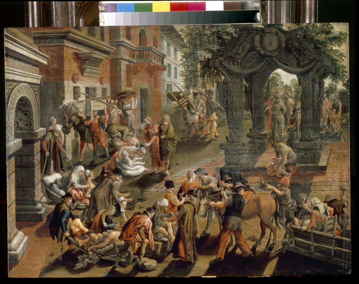 De apostelen Petrus en Johannes. Schilderij van Pieter Aertsen (1508-1575) door Pieter Aertsen