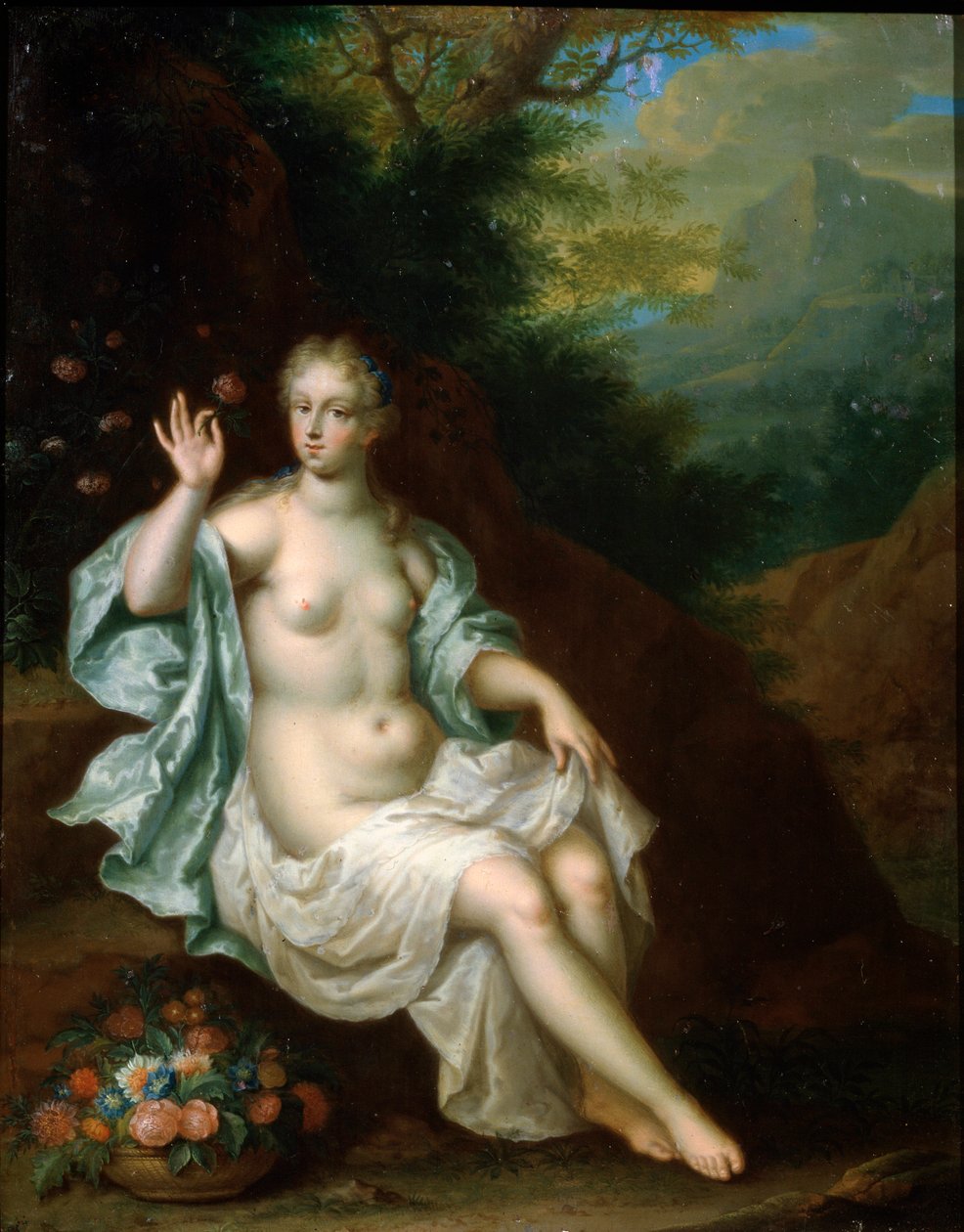 Flora, Nederlandse schilderij uit de 17e eeuw door Pieter Borm