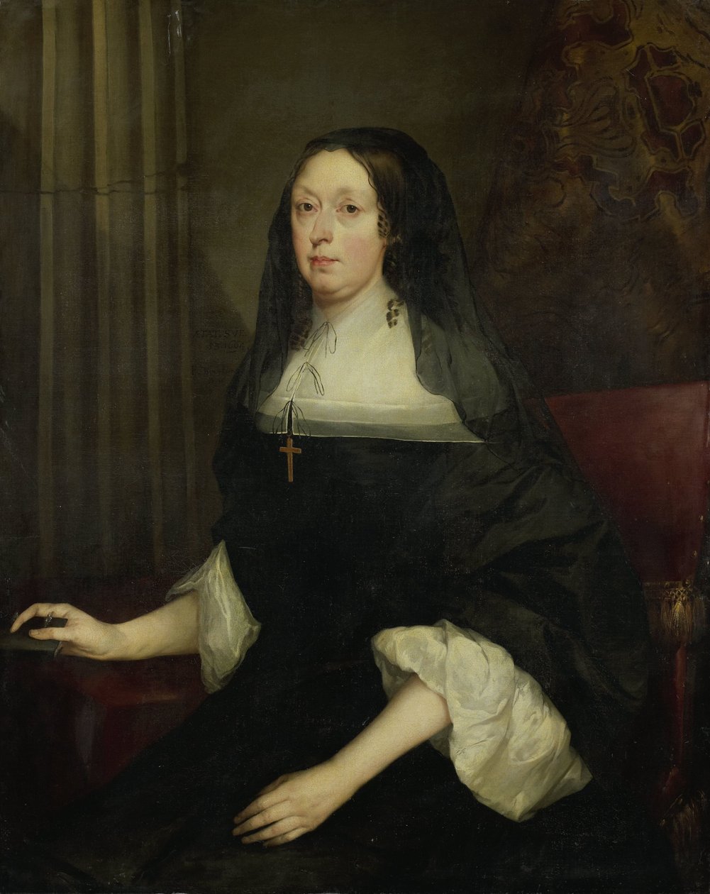 Portret van een vrouw door Pieter Borselaer