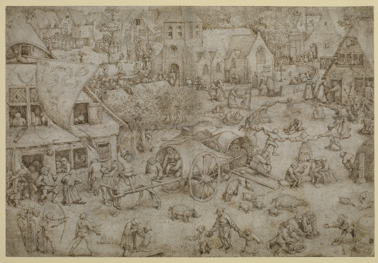 Kermis in Hoboken, 1559 door Pieter Bruegel the Elder