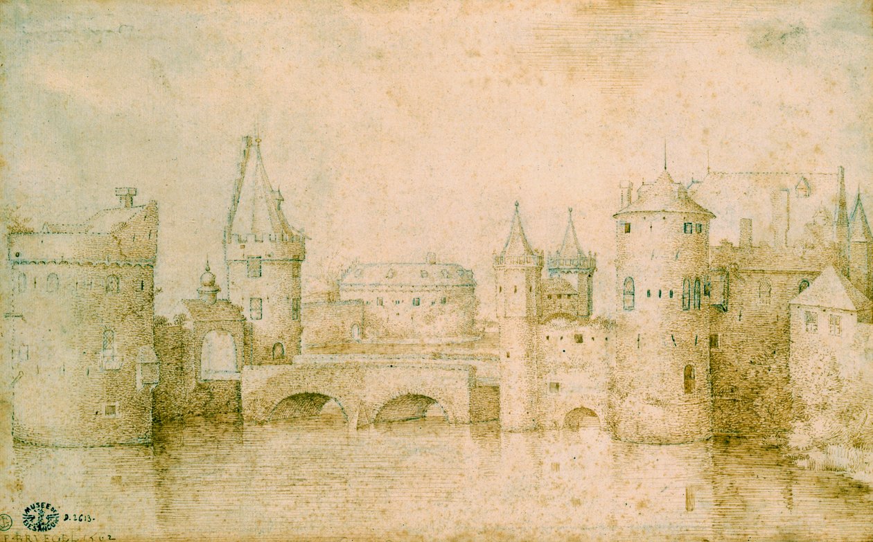 Uitzicht op de oude vestingwerken van Amsterdam, Nederland door Pieter Bruegel the Elder