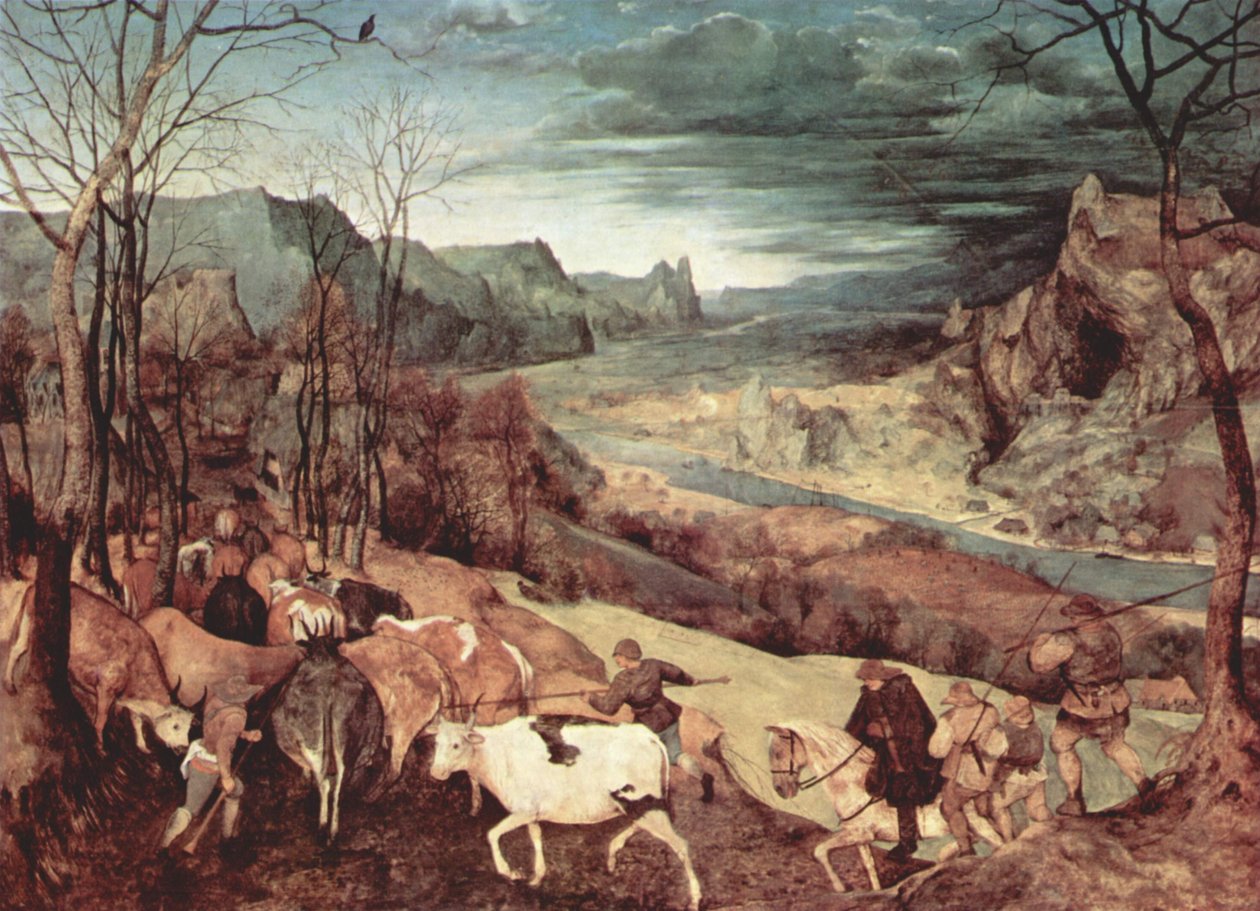 Dutch: De terugkeer van de kudde The Return of the Herd





 (Autumn ) door Pieter Brueghel the Elder