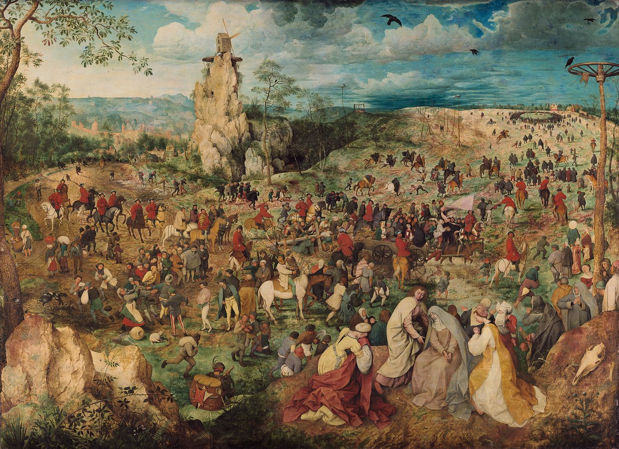 Duits: Kreuztragung Christi De processie naar Golgotha door Pieter Brueghel the Elder
