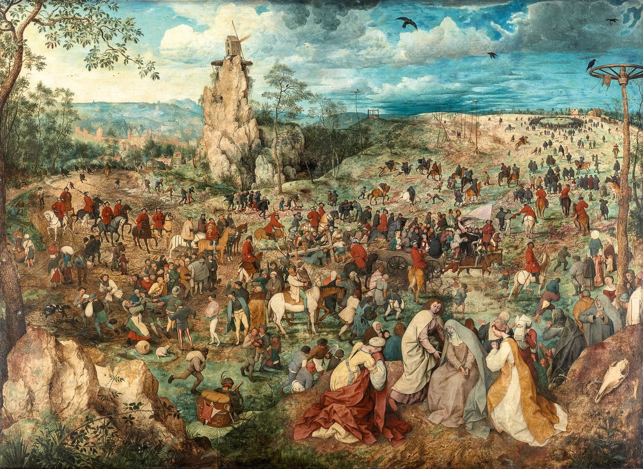 Duits: Kreuztragung Christi De processie naar Golgotha door Pieter Brueghel the Elder