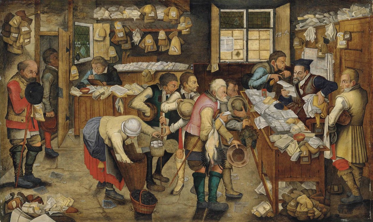 De betaling van de tienden (De landsadvocaat) door Pieter Brueghel the Younger