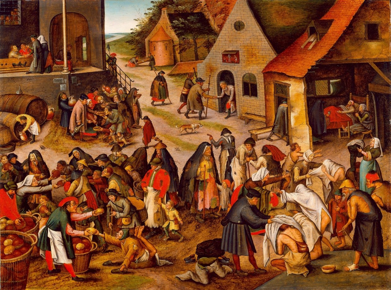 De Zeven Werken van Barmhartigheid, Tussen 1616 en 1638 door Pieter Brueghel the Younger