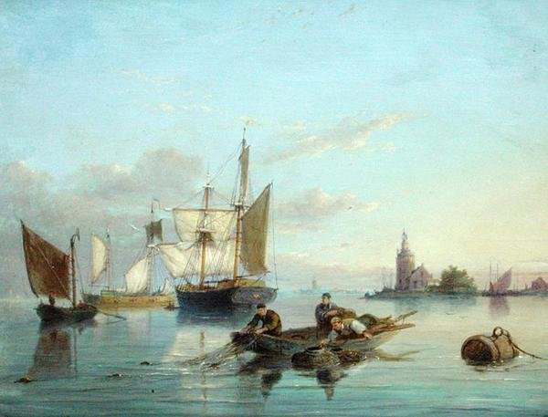 Op het eiland Texel, Nederland door Pieter Christiaan Cornelis Dommelshuizen