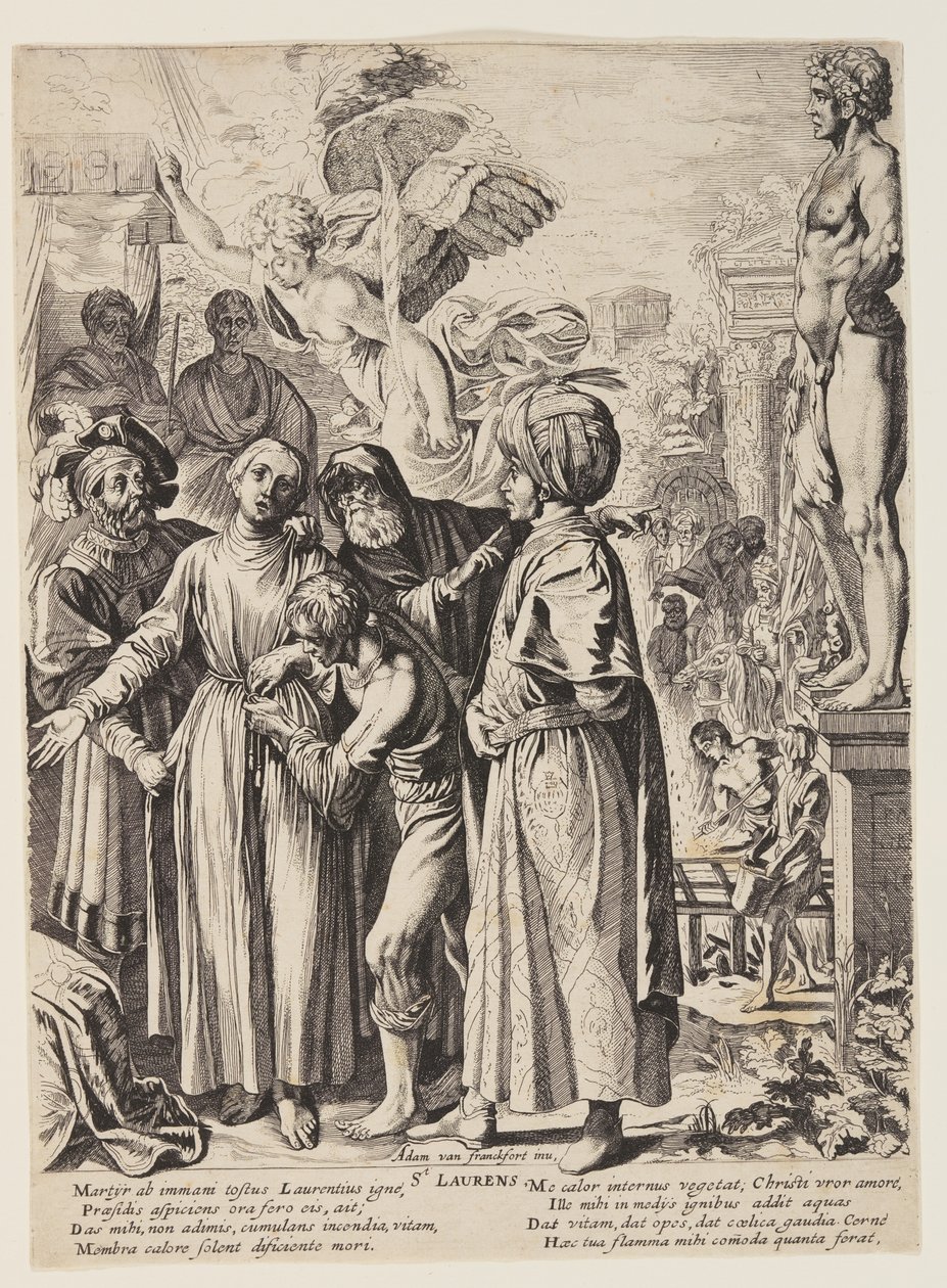 Het martelaarschap van St. Lawrence door Pieter Claesz. Soutman