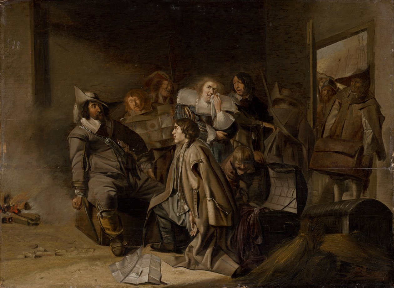 Een Ondervraging van een Gevangene, c.1630 door Pieter Codde