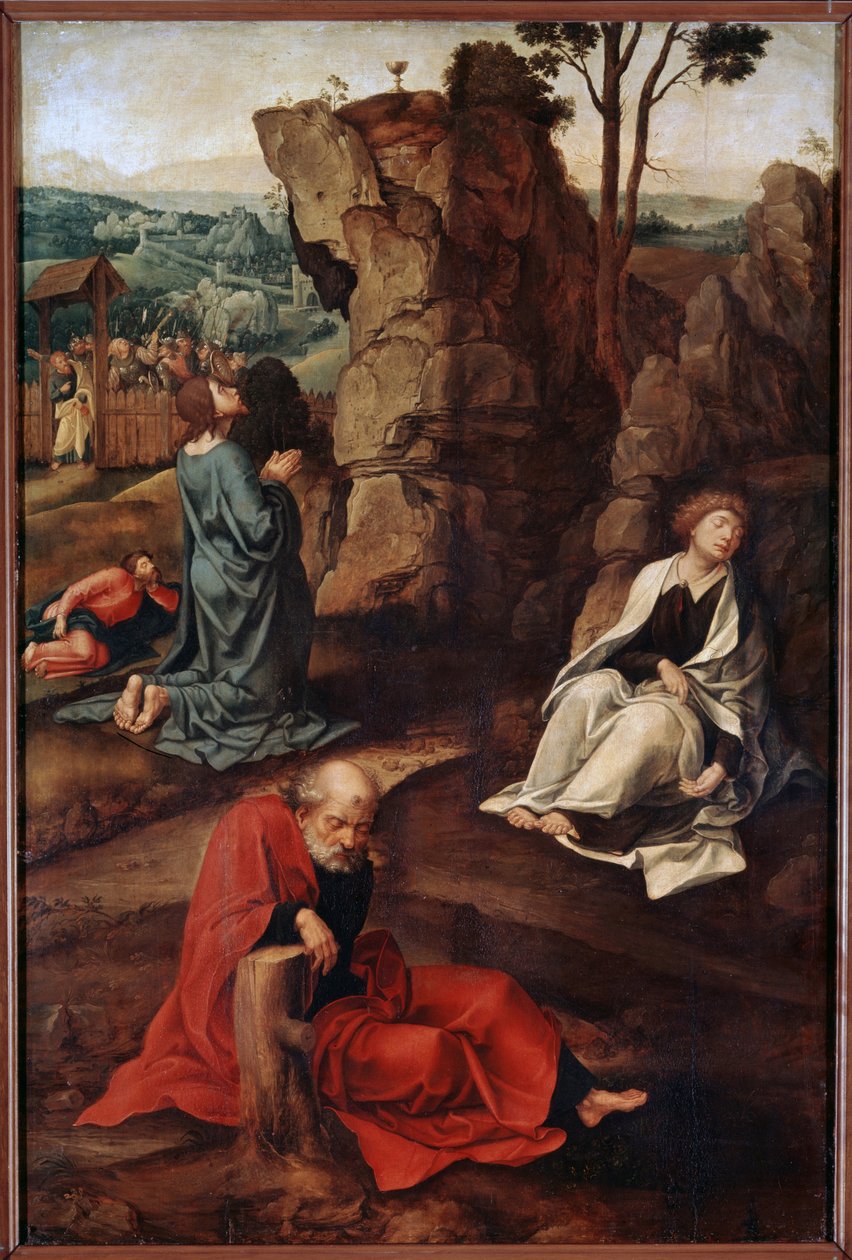 Het gebed in de tuin van de olijven door Pieter Coecke van Aelst