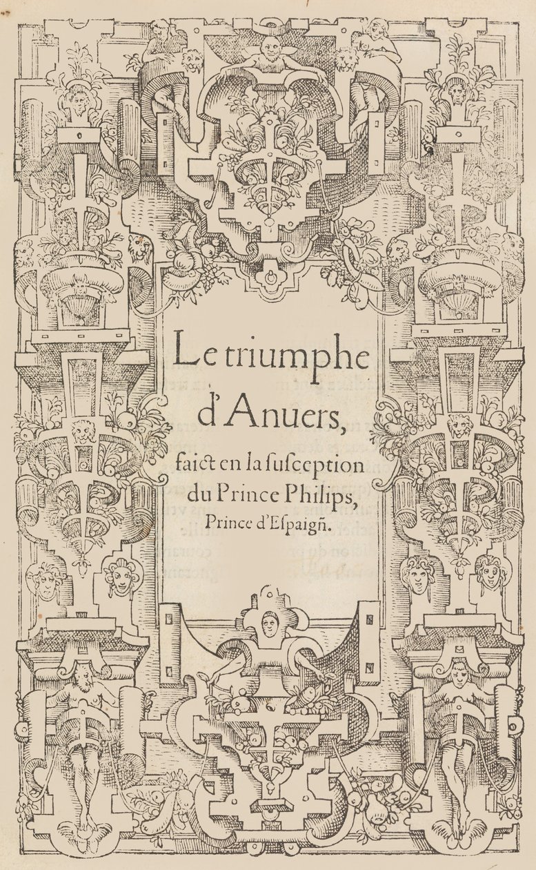 De triomf van Antwerpen bij de ontvangst van Prins Philips, Prins van Spanje door Pieter Coecke van Aelst