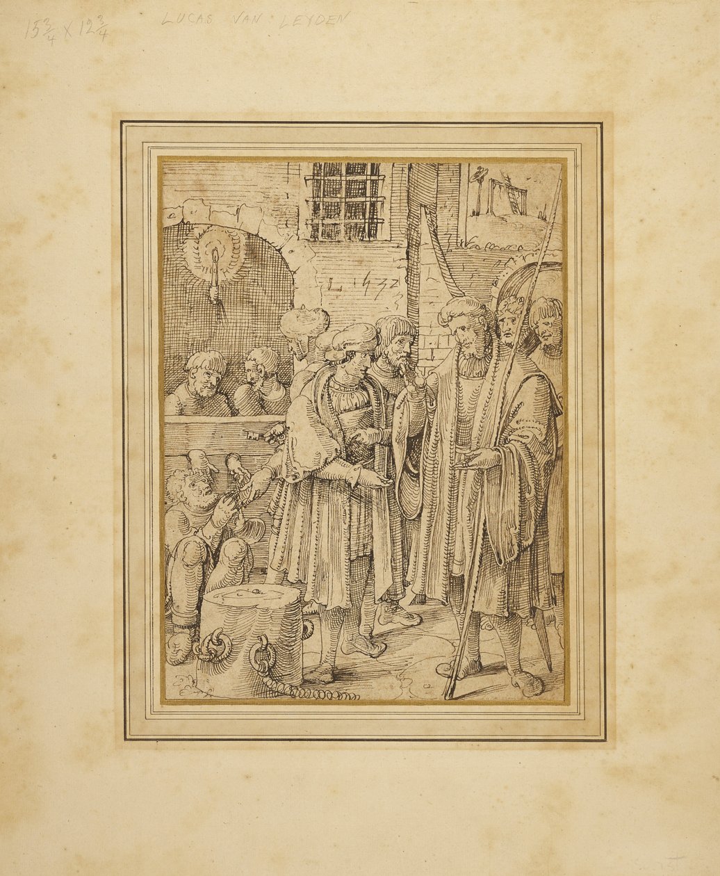 De zeven daden van barmhartigheid: De gevangenen bevrijden door Pieter Cornelisz. (Kunst)