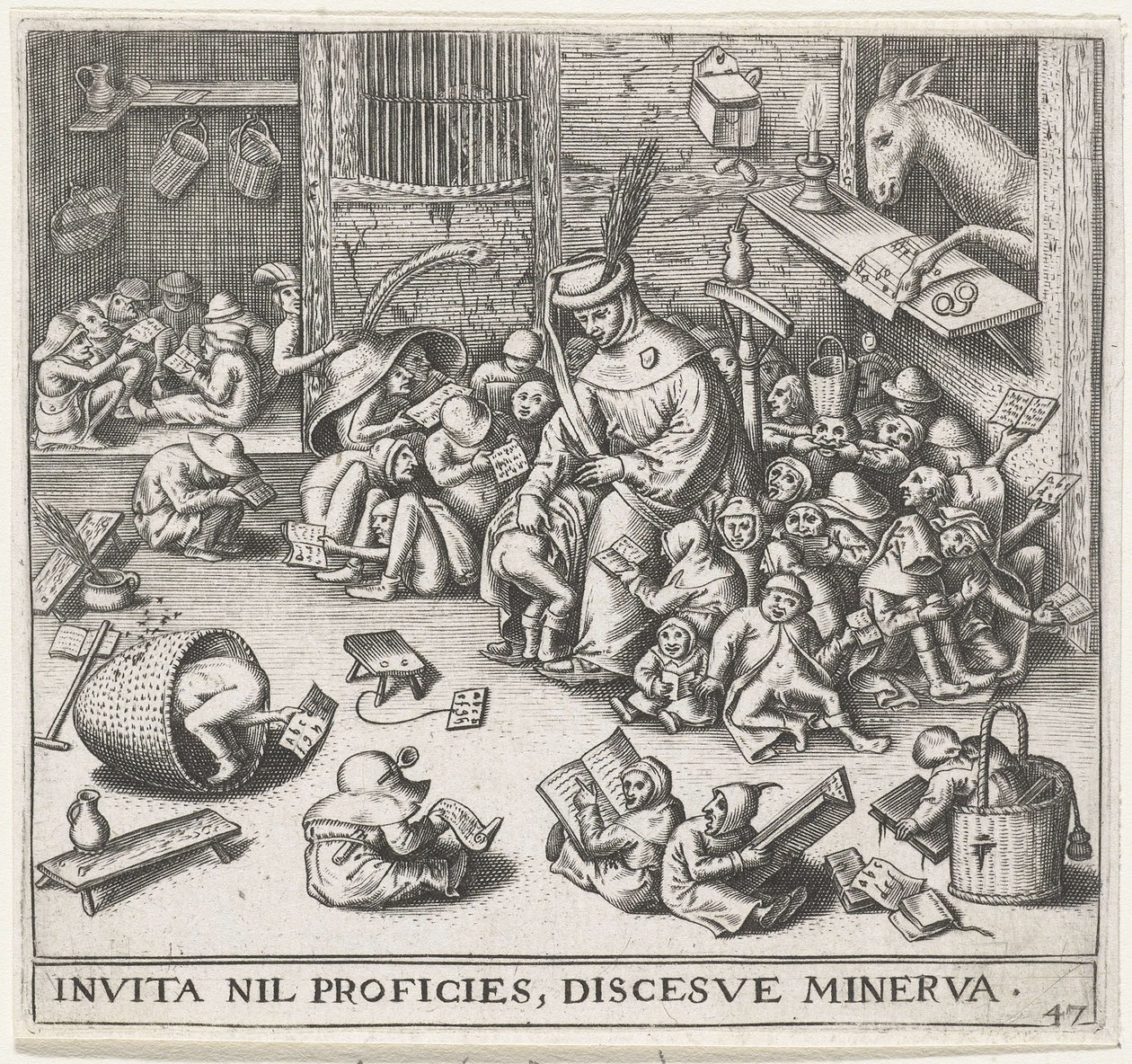 De Ezel in de School door Pieter Heyden van der