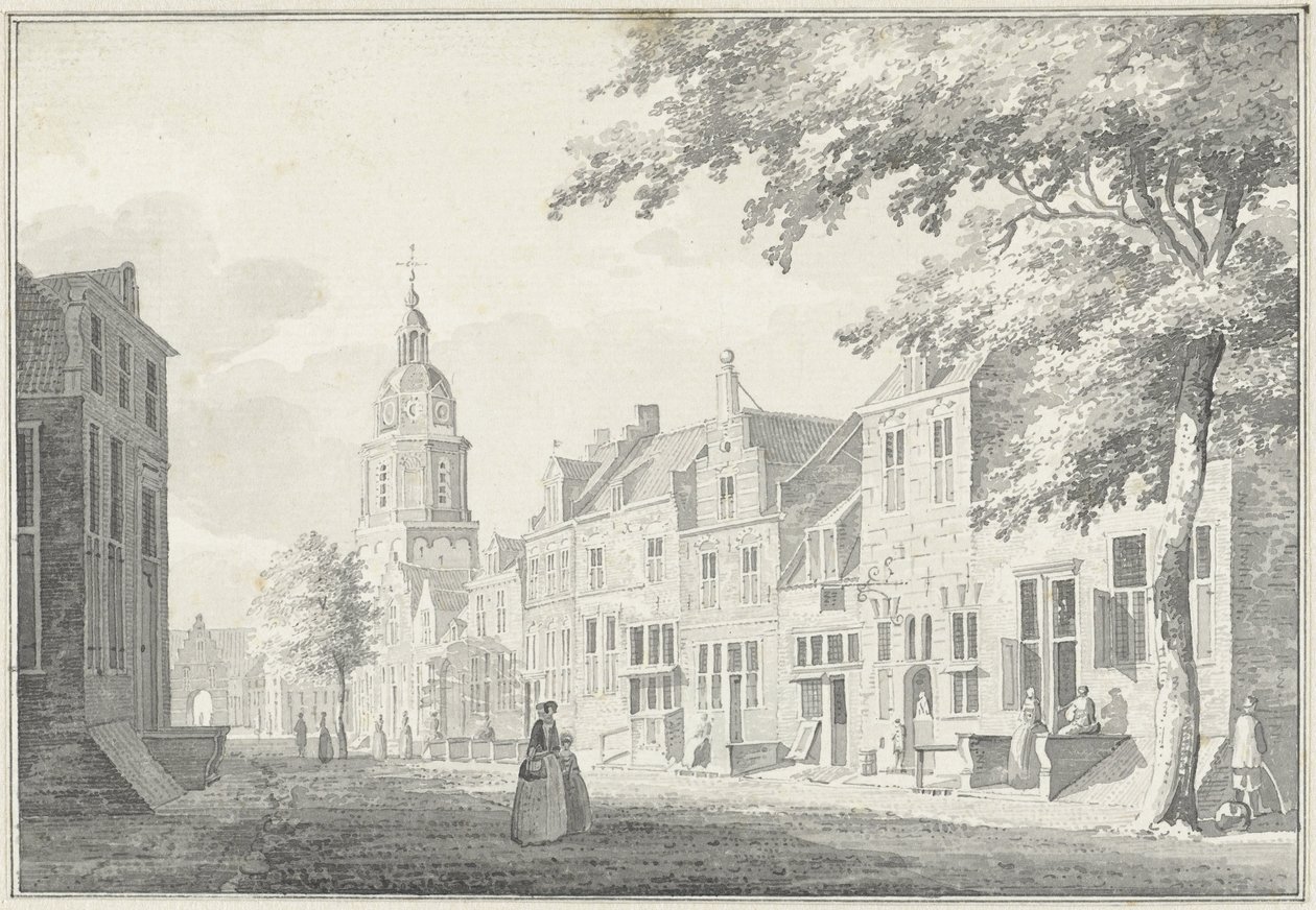 Dorpsstraat te Buren door Pieter Jan van Liender