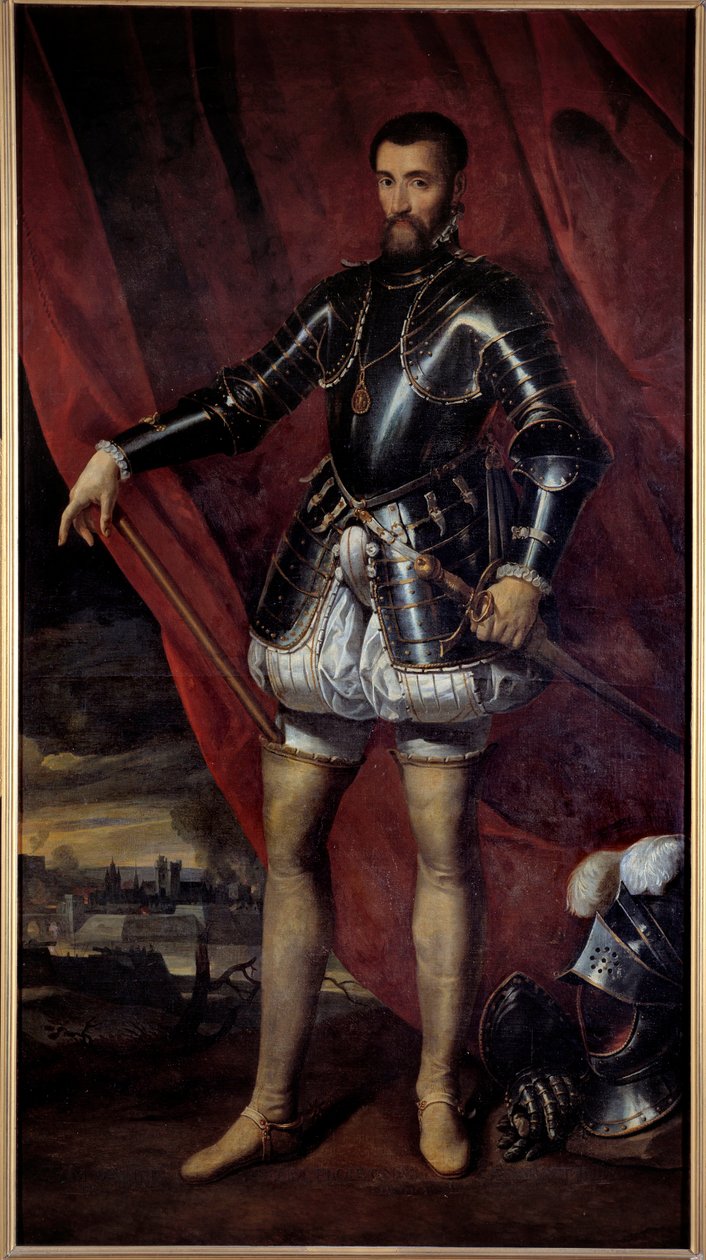Portret van François de Lorraine, hertog van Guise (1519-1563). Schilderij door Pieter Pourbus (1523-1584) 17e eeuw Nancy, Musée des Beaux Arts door Pieter Jansz. Pourbus
