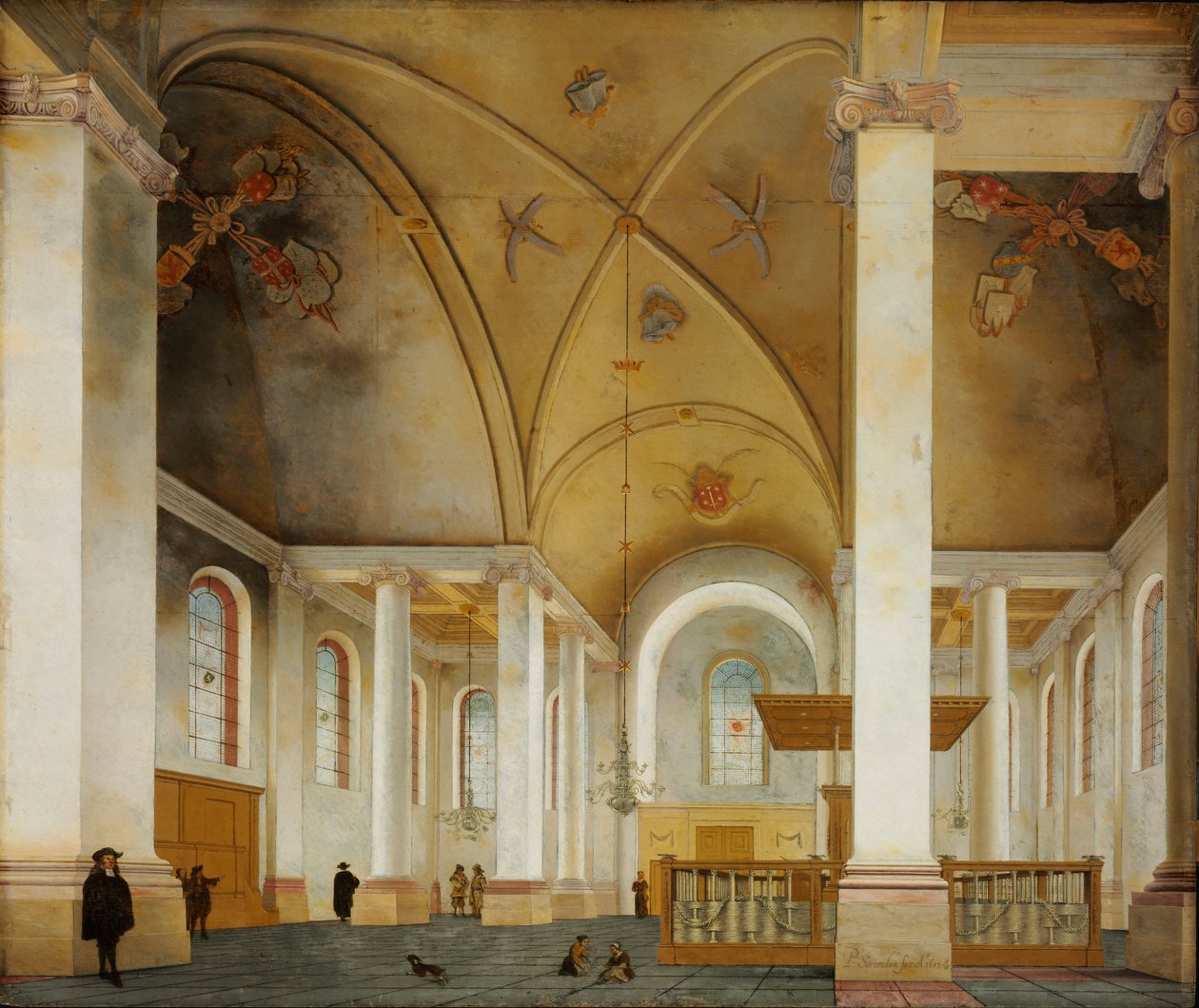 De Nieuwe Kerk in Haarlem door Pieter Jansz Saenredam