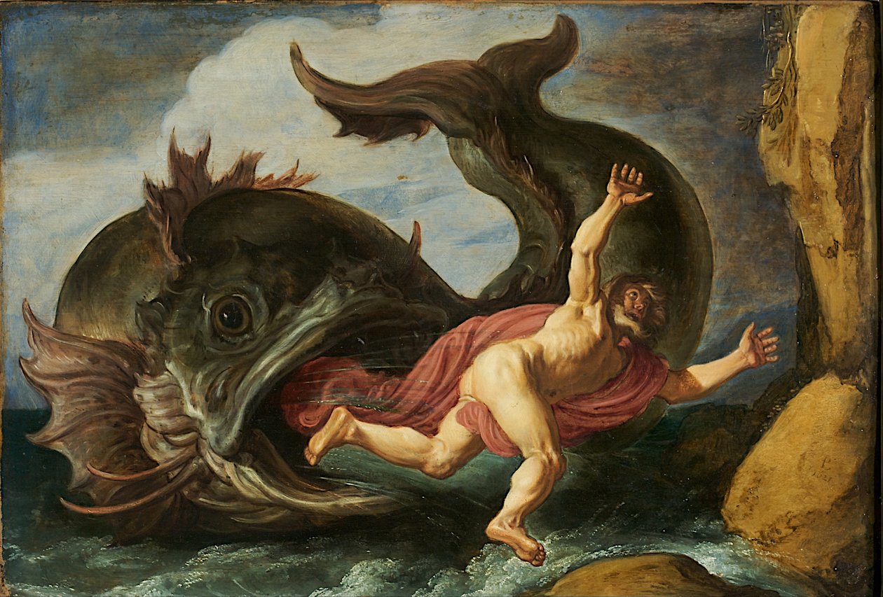 Jona en de walvis door Pieter Lastman