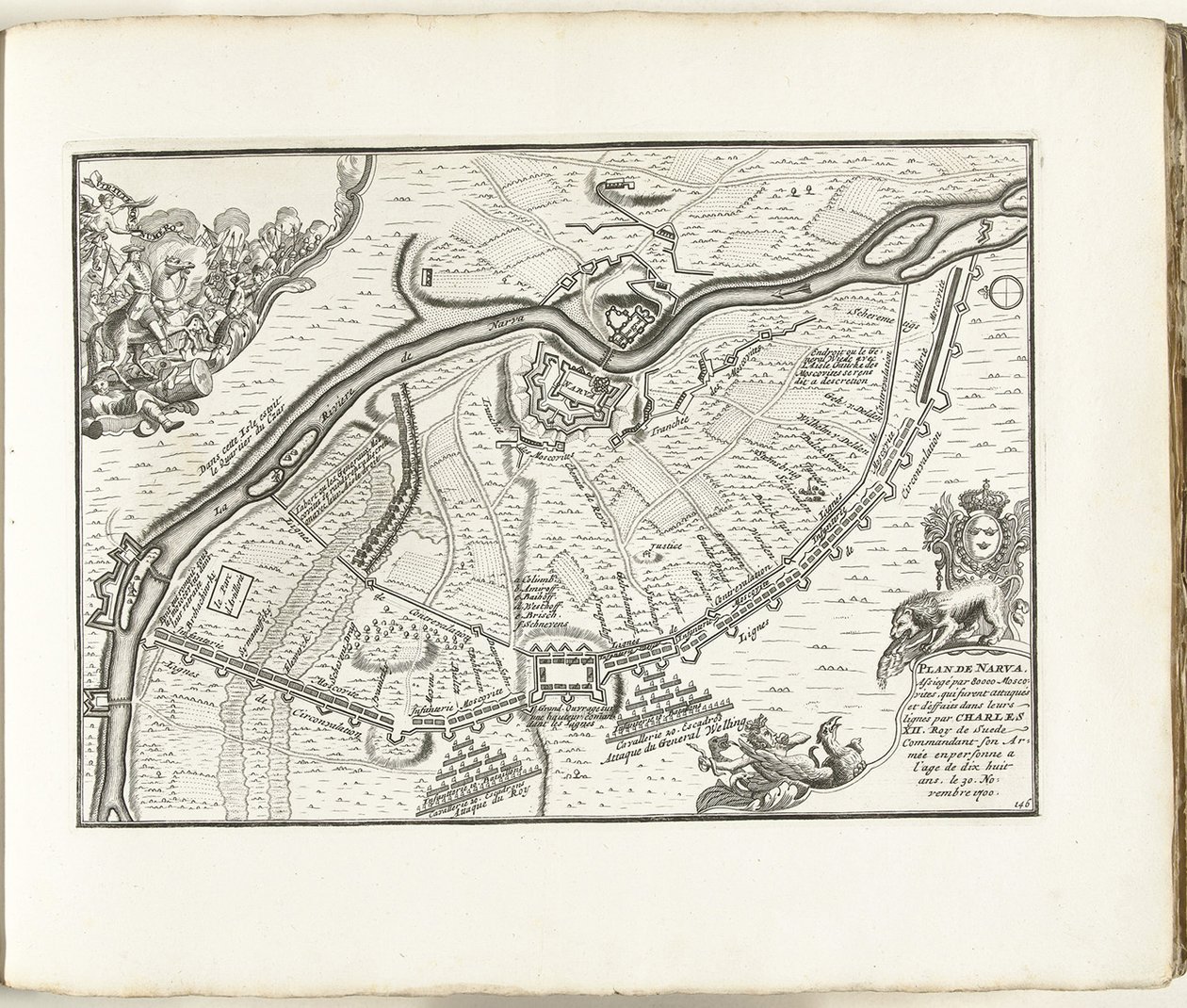 Het beleg van Narva in 1700, 1702-1703 door Pieter Mortier