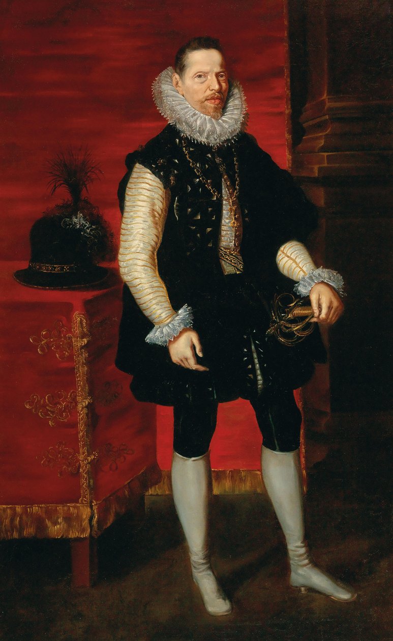 Portret van Albert VII, aartshertog van Oostenrijk 1559-1621 door Pieter Paul Rubens