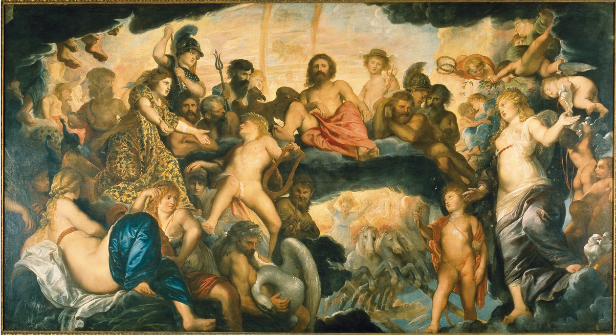 De Raad van de Goden door Pieter Paul Rubens