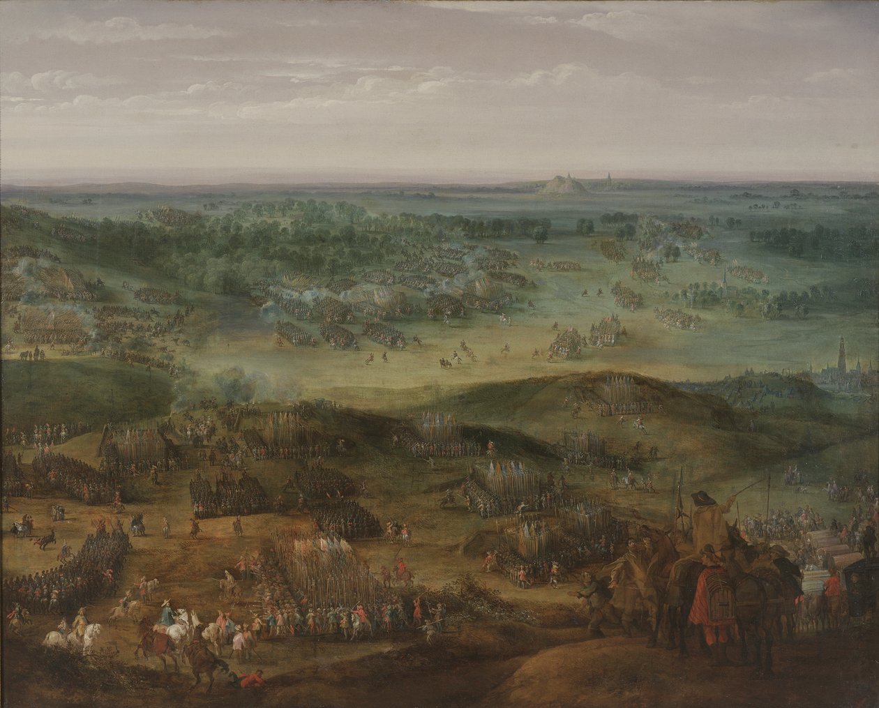 De slag bij Nördlingen op 6 september 1634 door Pieter Snayers