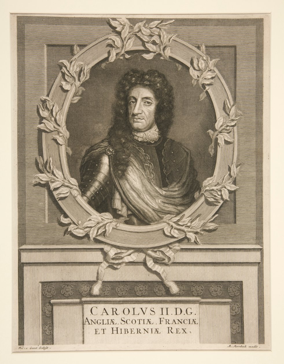 Karel II, Koning van Engeland (1630-1685) door Pieter Stevens van Gunst