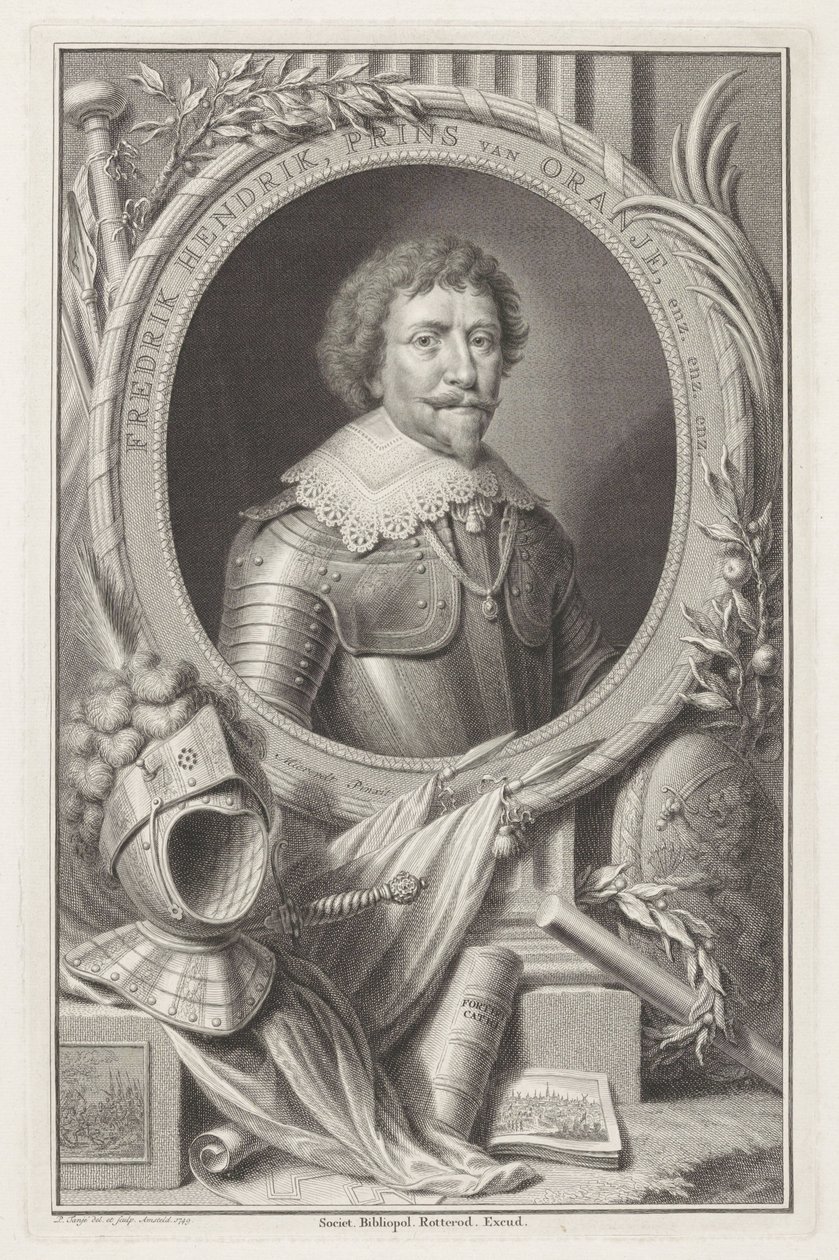 Portret van Frederik Hendrik, prins van Oranje door Pieter Tanjé