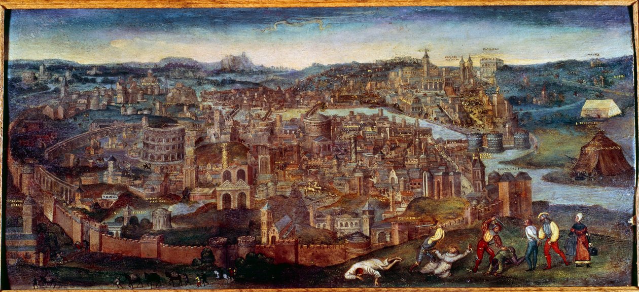 Uitzicht op Rome door Pieter Bruegel the Elder