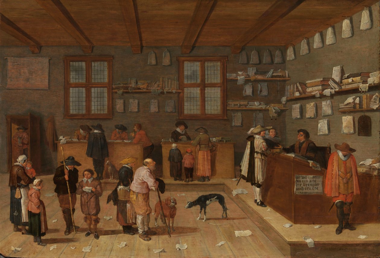 Het kantoor van de advocaat door Pieter de Bloot