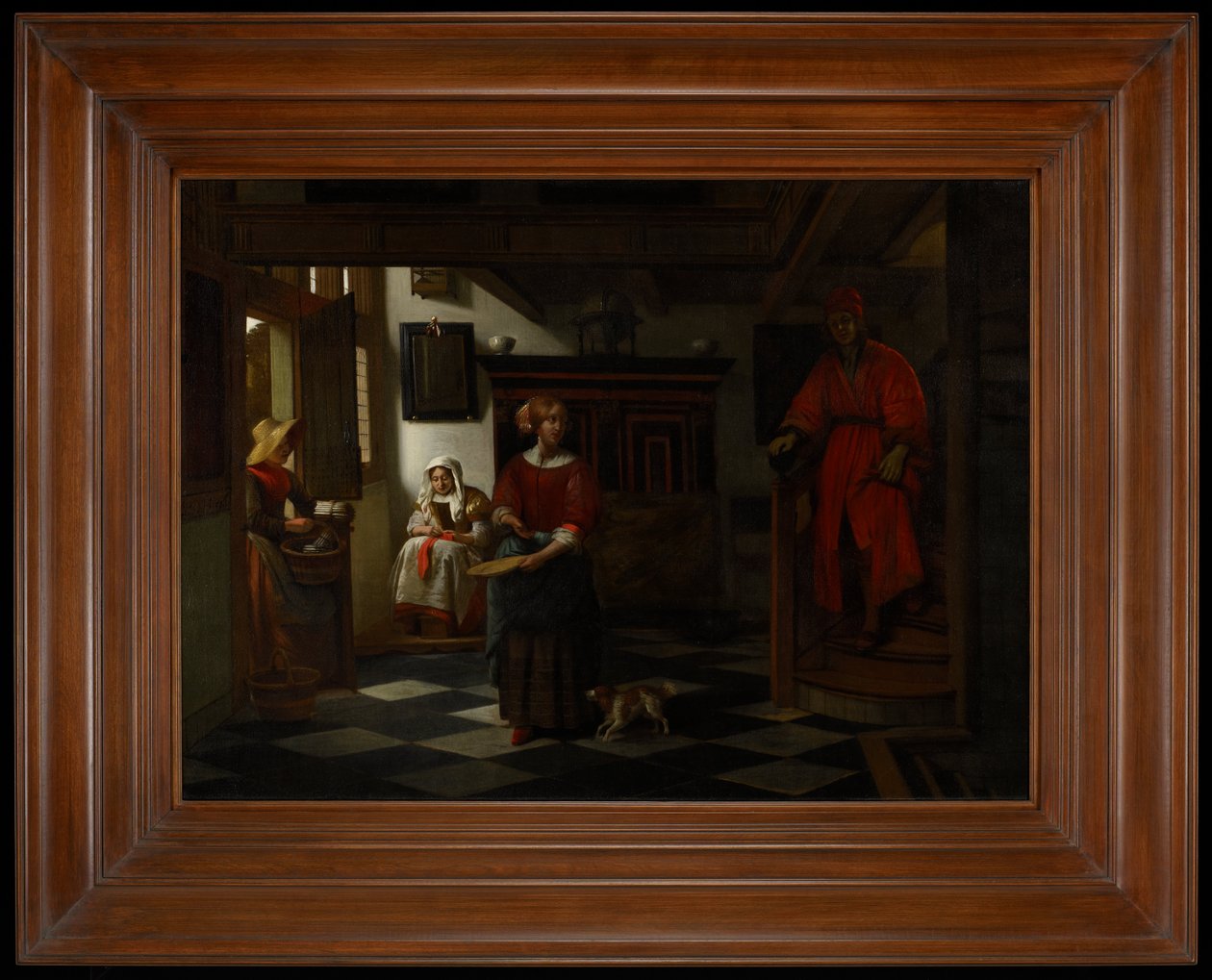De aspergeverkooper door Pieter de Hooch