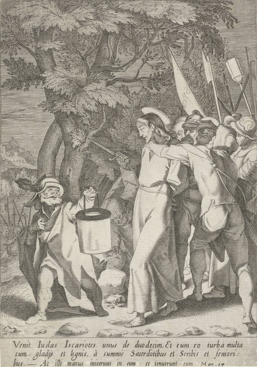 Gevangenneming van Christus door Pieter de Jode (I)