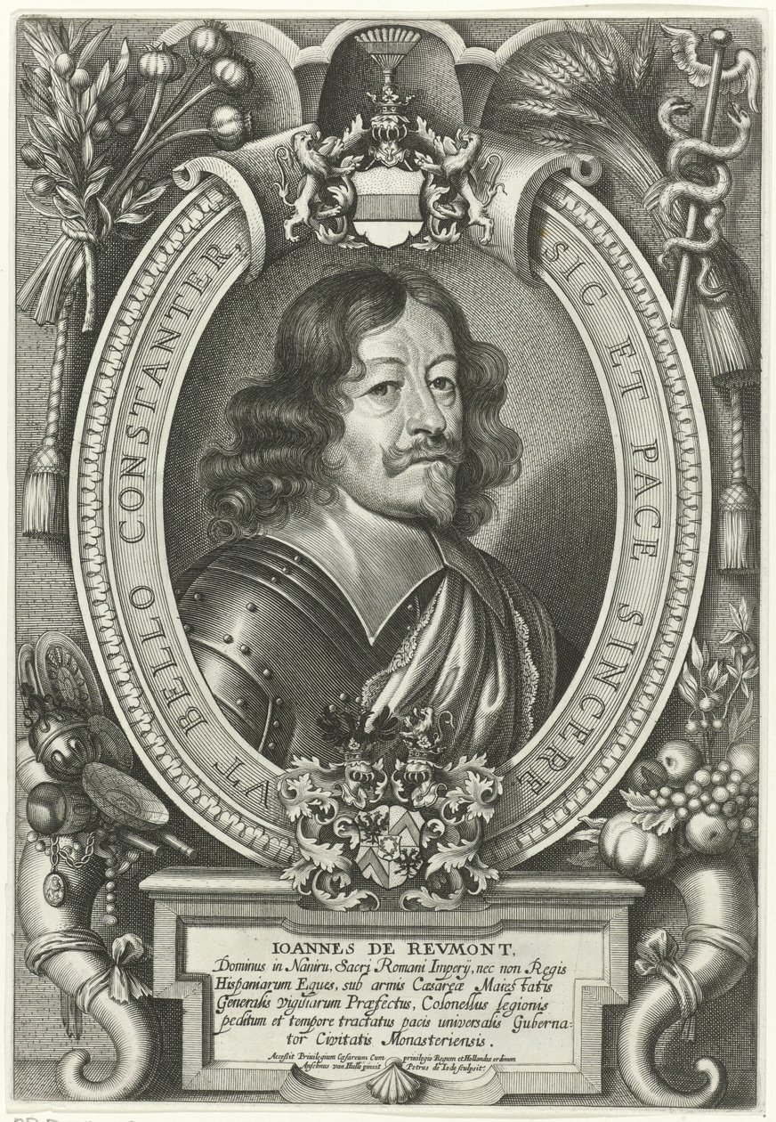 Portret van Johann von Reumont door Pieter de Jode (II)