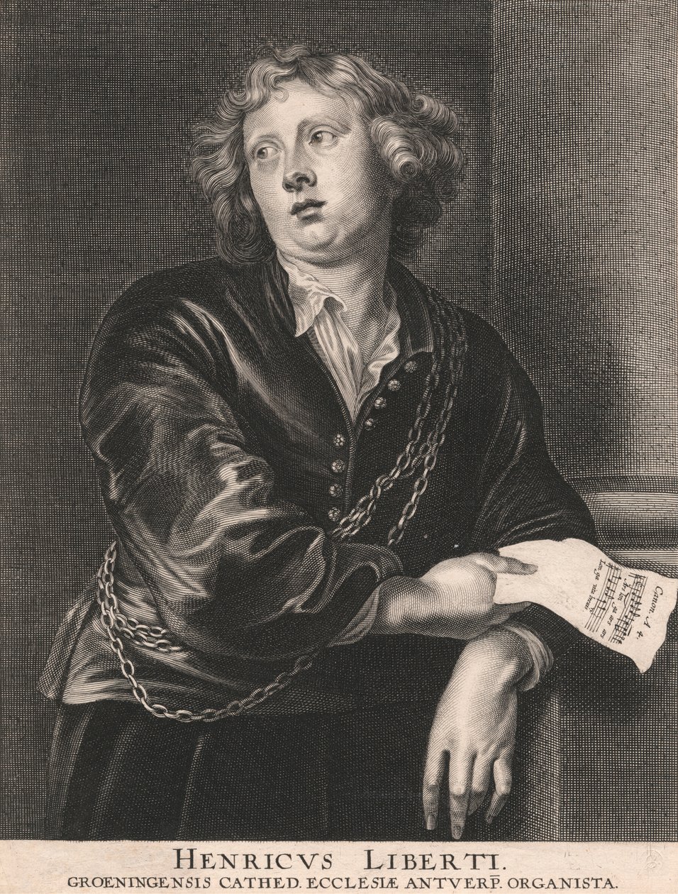 Henricus Liberti, Groeningensis Cathed. Ecclesiæ Antuerp. Organista door Pieter de Jode