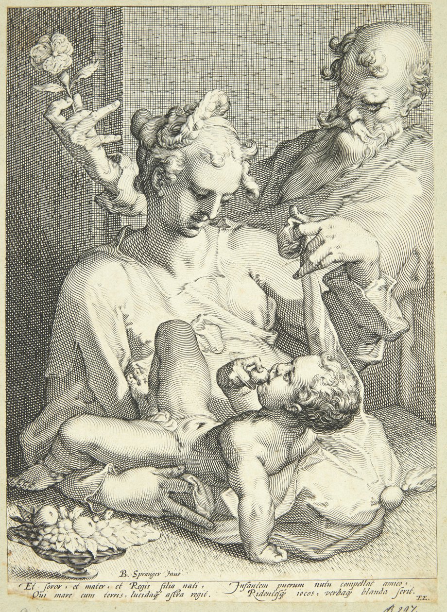 De heilige familie door Pieter de Jode I