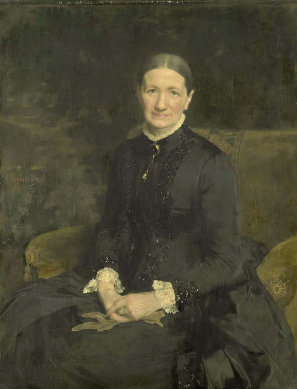 Mevrouw A.J. Zubli-Maschhaupt door Pieter de Josselin