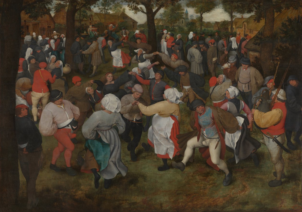 De Bruiloftsdans door Pieter the Elder Bruegel