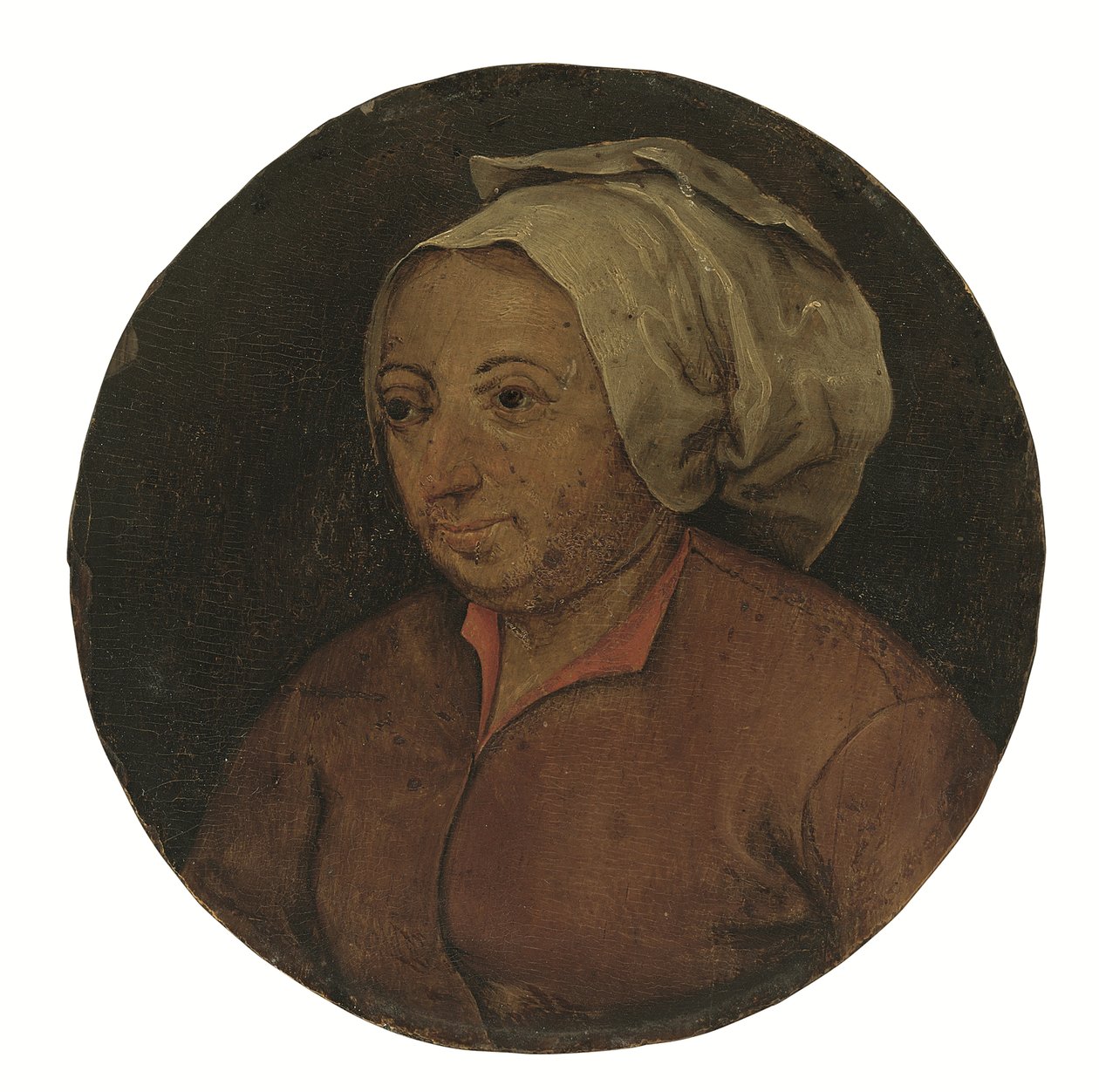Hoofd van een vrouw (olieverf op paneel) door Pieter the Younger Brueghel