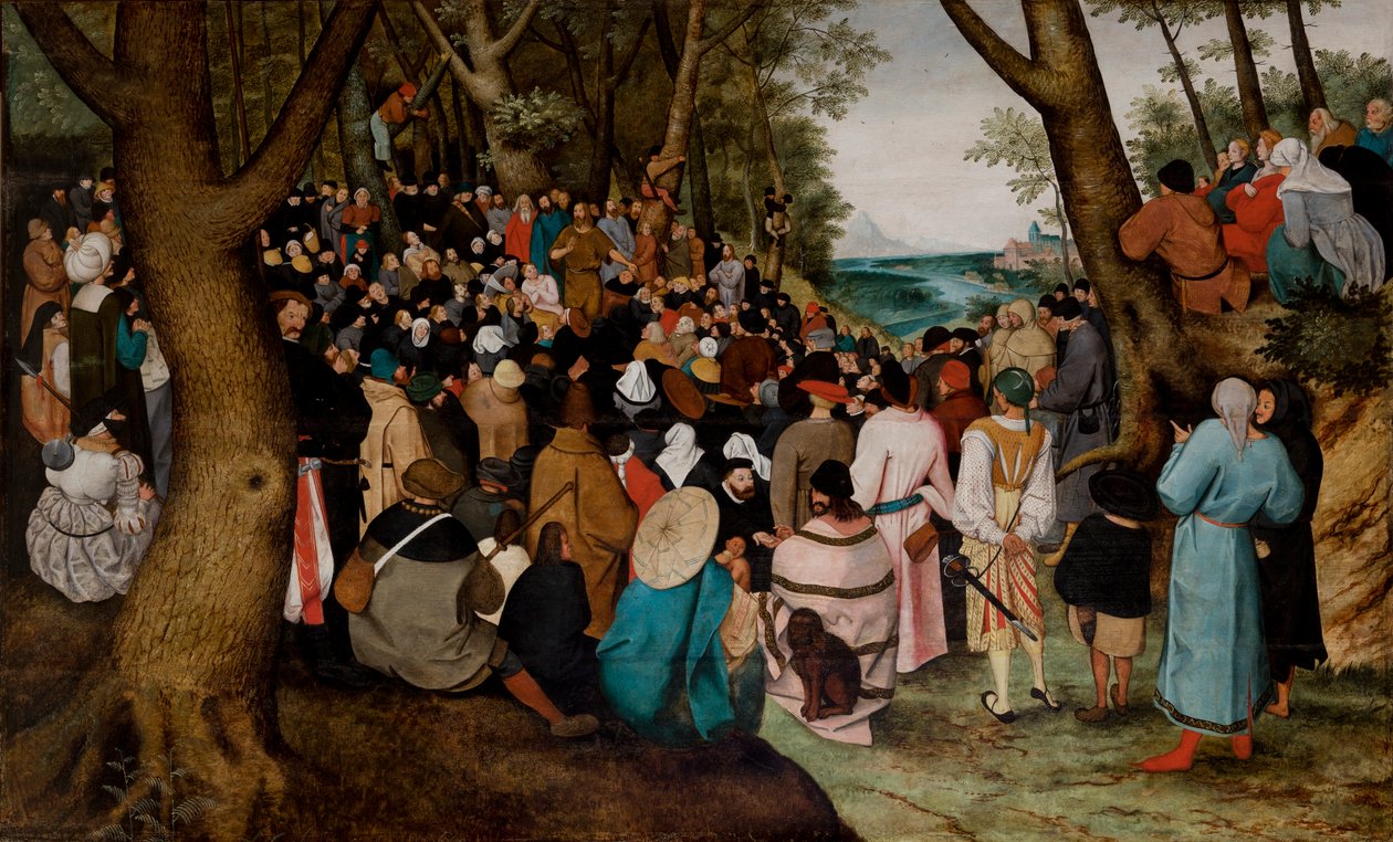 Preek van Johannes de Doper door Pieter the Younger Brueghel