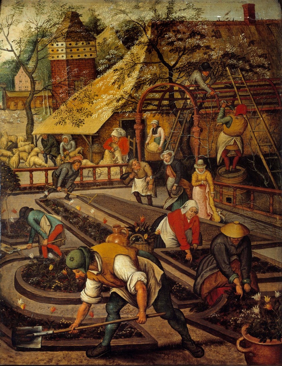 Lente door Pieter the Younger Brueghel