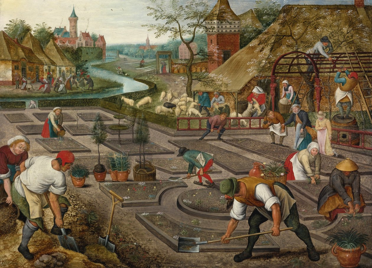 Lente door Pieter the Younger Brueghel