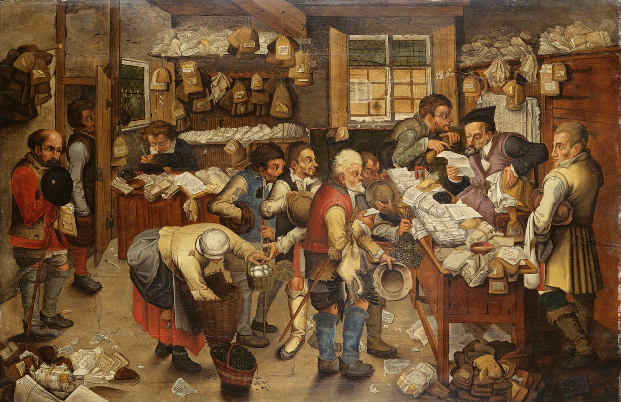 De Betaling van de Tiende, 1619 door Pieter Brueghel the Younger