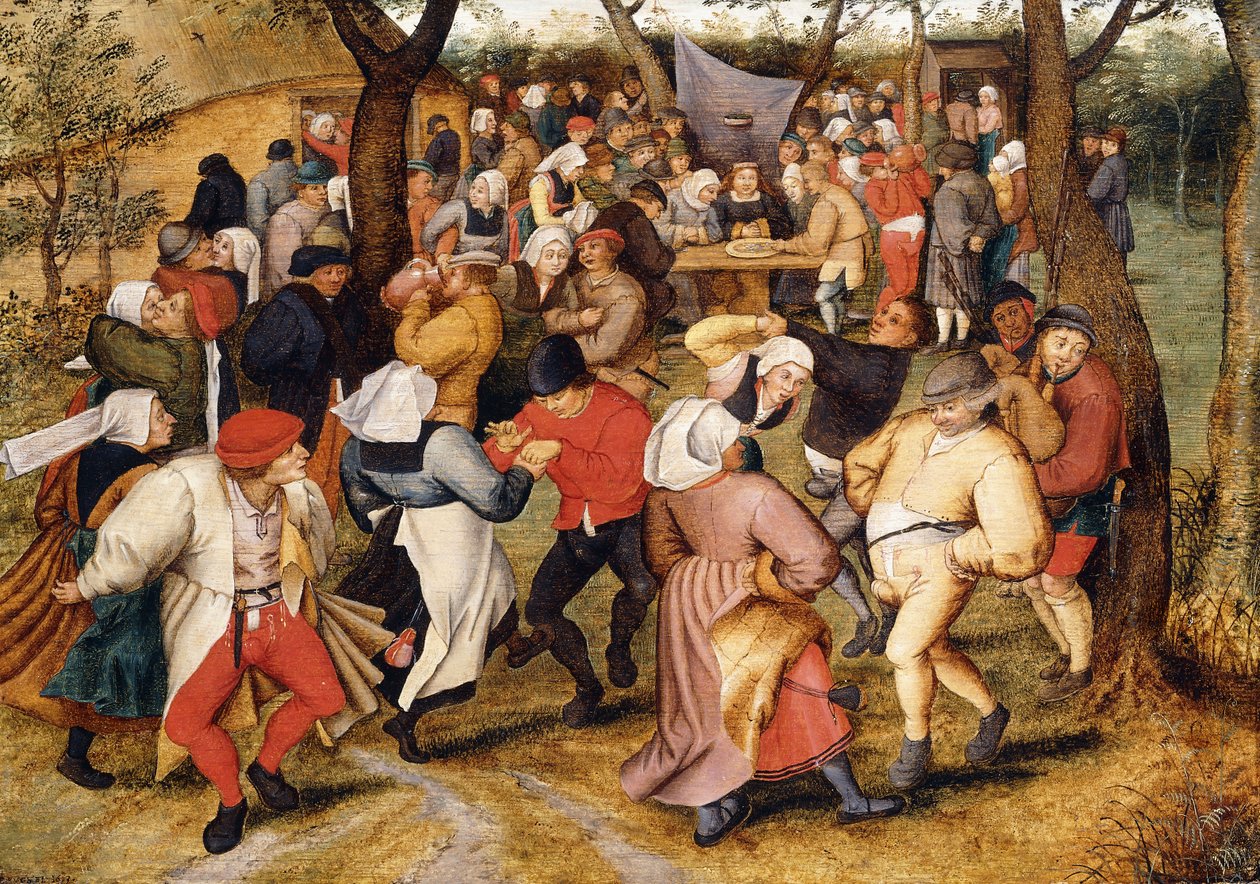 De Bruiloftsdans door Pieter Brueghel the Younger