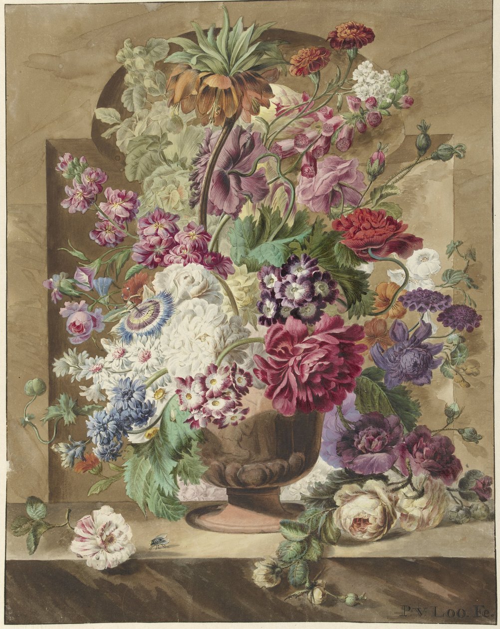 Bloemstuk door Pieter van Loo