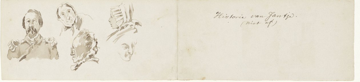 Enkele schetsen voor de historie van Jantje door Pieter van Loon