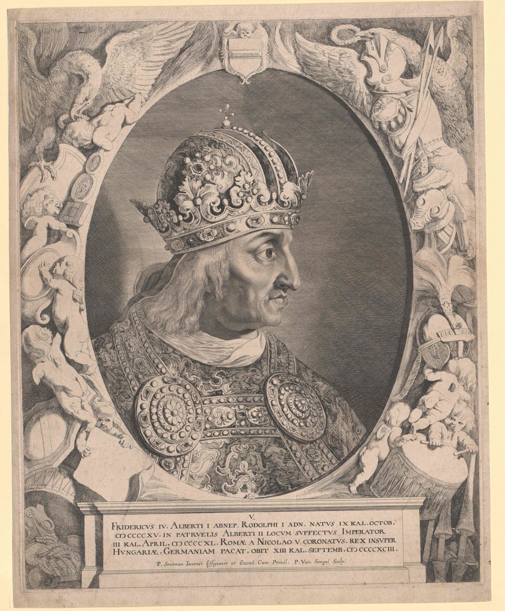 Heilige Roomse Keizer Frederik III door Pieter van Sompel