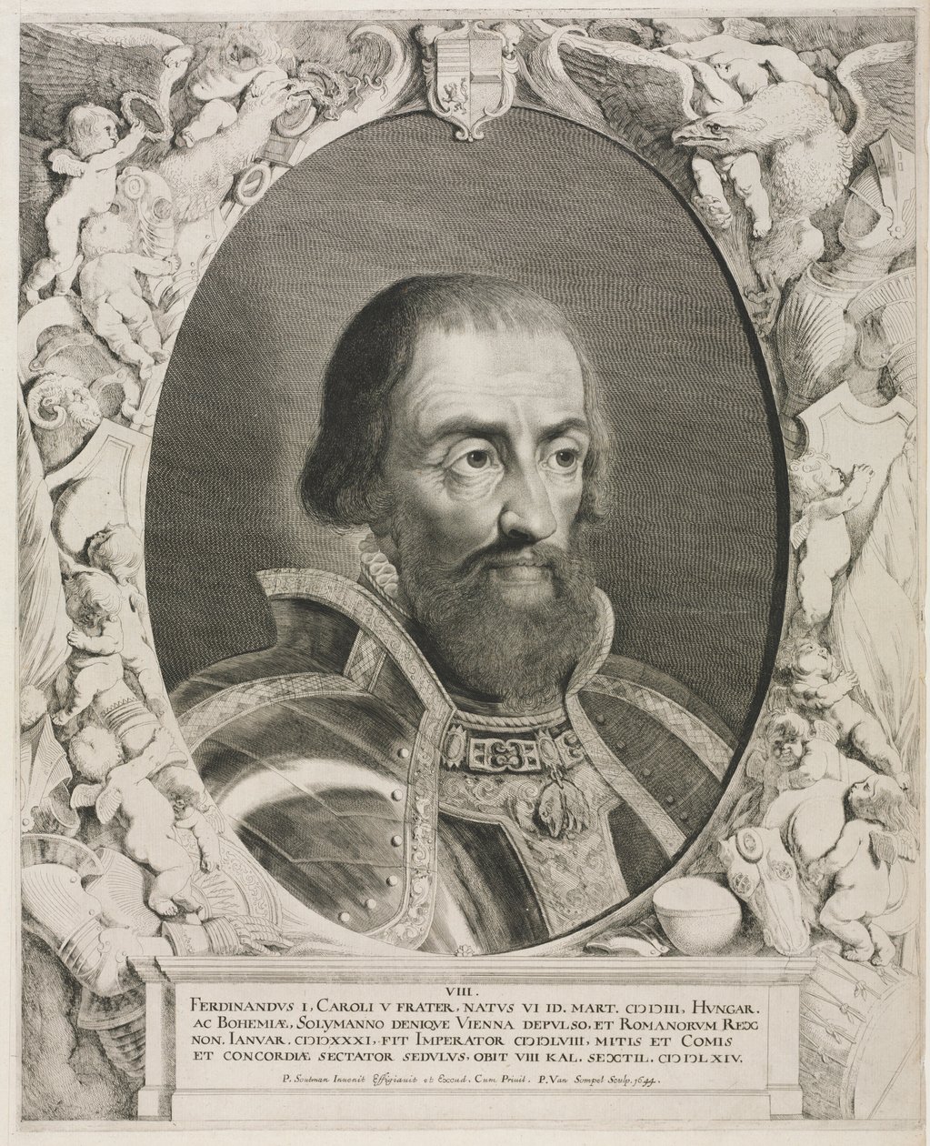 Portret van Keizer Ferdinand I door Pieter van Sompel